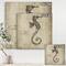 Designart - Seahorse Old Style Sketch - Nautical & Coastal Canvas Wall Art